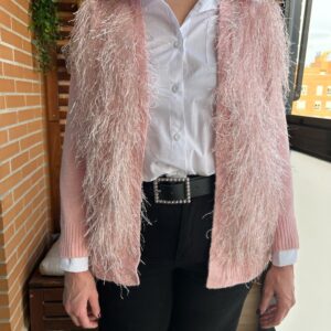 CHAQUETA PELITO ROSA
