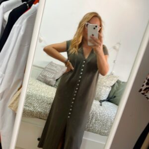 VESTIDO/CHALECO VERDE