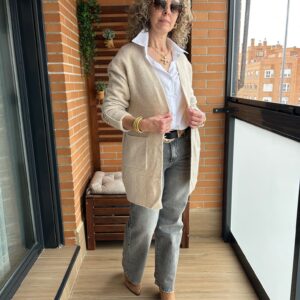 CARDIGAN BOTONES BEIGE