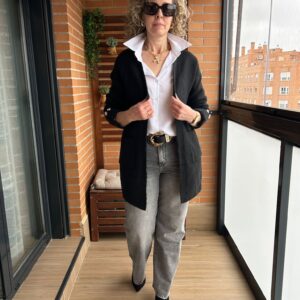 CARDIGAN BOTONES NEGRO